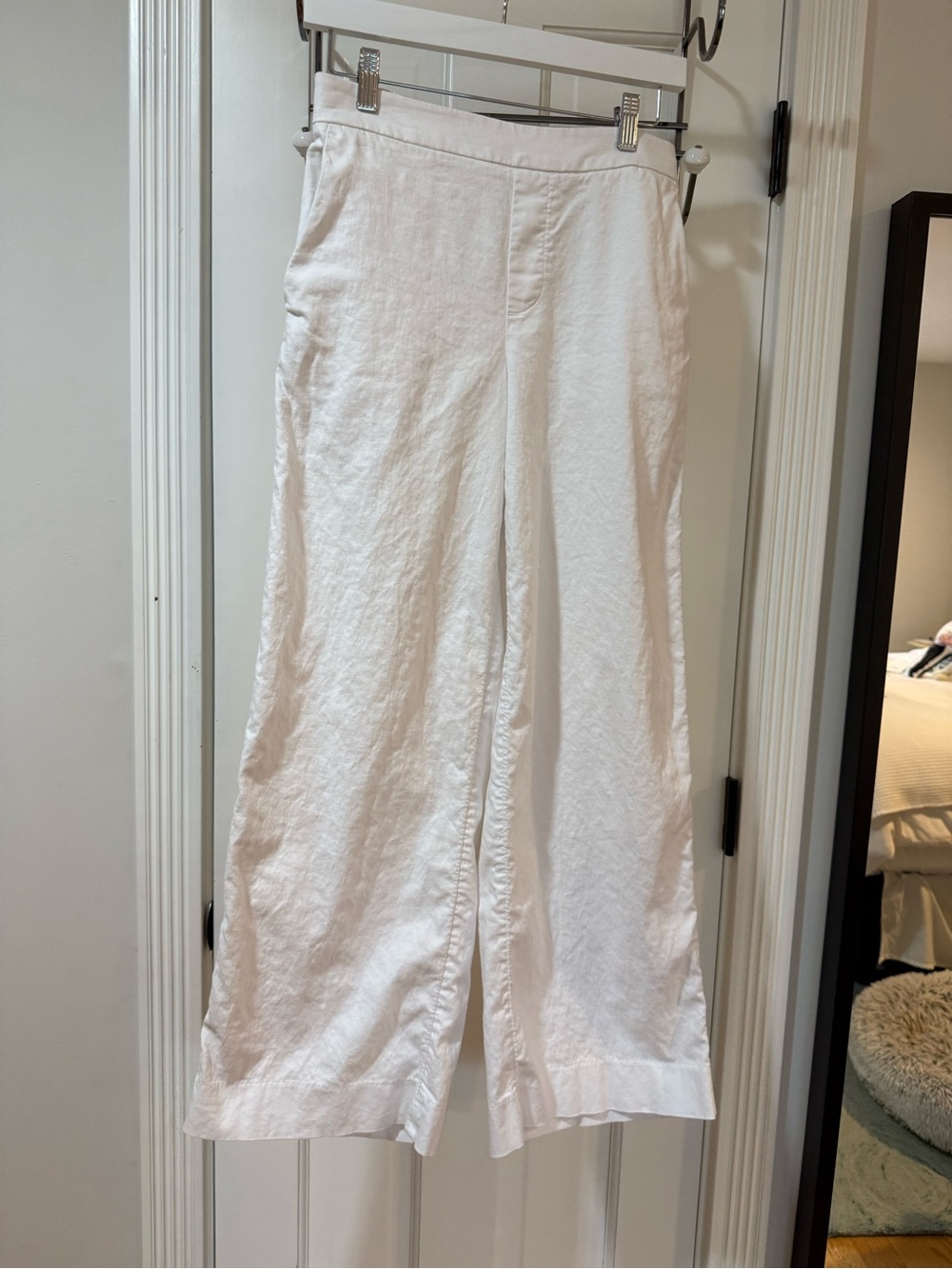 Banana Republic White Wide Leg Pants